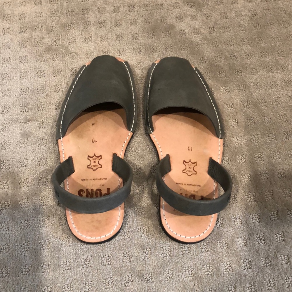 PONS Avarcas 550 Classic Sandals Grey Men’s 10